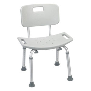 DRIVE MEDICAL DELUXE ALUMINUM BATH CHAIR WITH REMOVABLE BACK