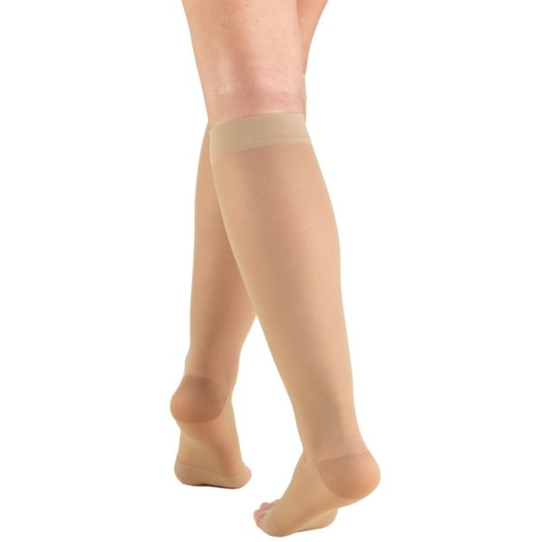 Knee High Open Toe Stockings / Ladies' Sheer