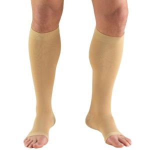 Knee High Open Toe Stockings / Unisex (15-20 MMHG)