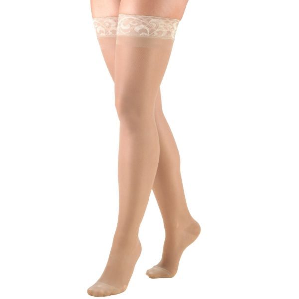 Thigh High Closed Toe Stockings / Ladies' Sheer