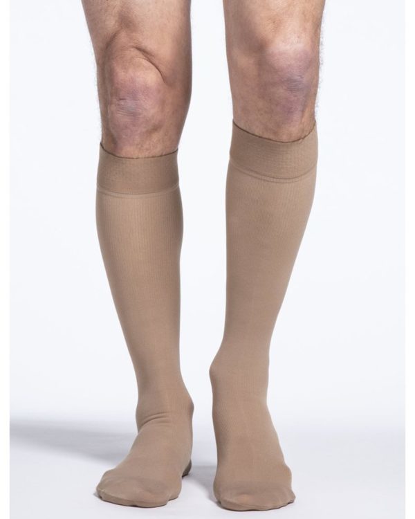 Sigvaris Women's Cotton Ribbed Knee High Socks W/ Grip Top 20-30mmHg