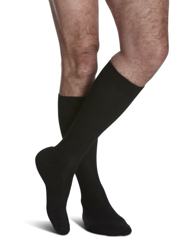 Sigvaris Men's Cushioned Cotton Knee High Socks 15-20mmHg