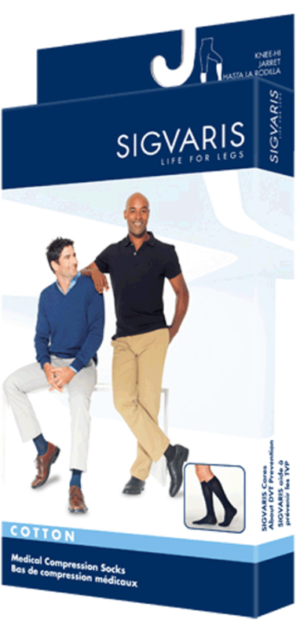 Sigvaris Men's Essential Cotton Knee High 30-40mmHg