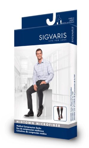 Sigvaris Men's Midtown Microfiber Knee High 15-20mmHg