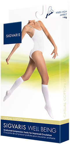 Sigvaris Women's Casual Cotton Knee High Socks 15-20mmHg