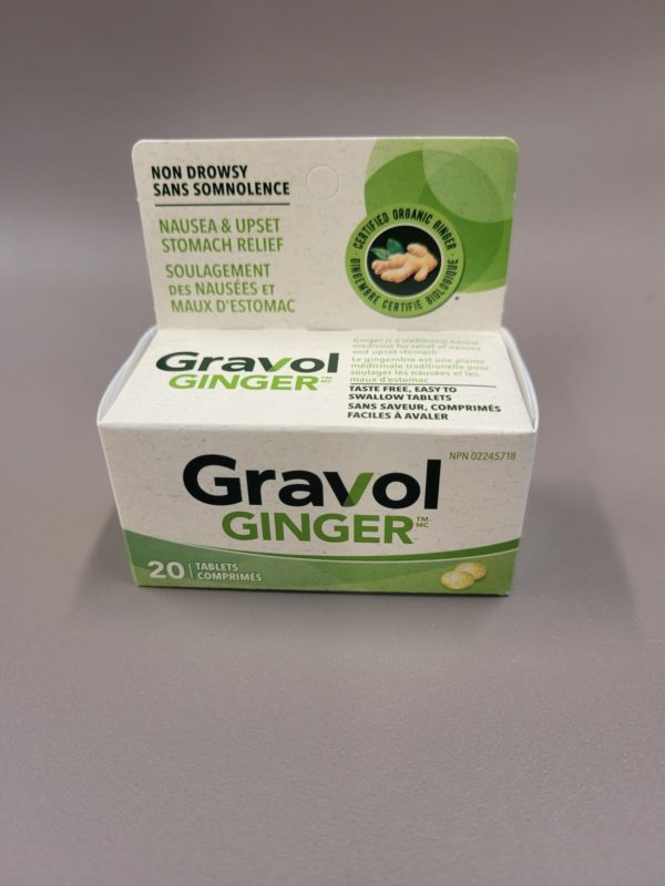 Gravol Ginger 20mg Tablets