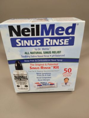 NEILMED SINUS RINSE RINSE KIT WITH BOTTLE AND 50 PACKETS